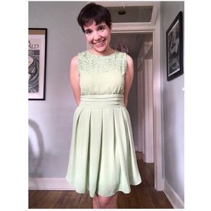 ModCloth Esley dress, green, retro, sleeveless
